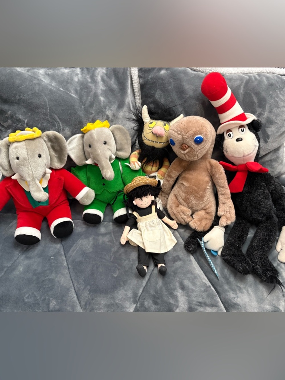 Lot of 6 VTG Book- & Movie-Themed Stuffed Characters